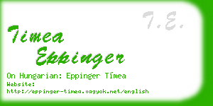 timea eppinger business card